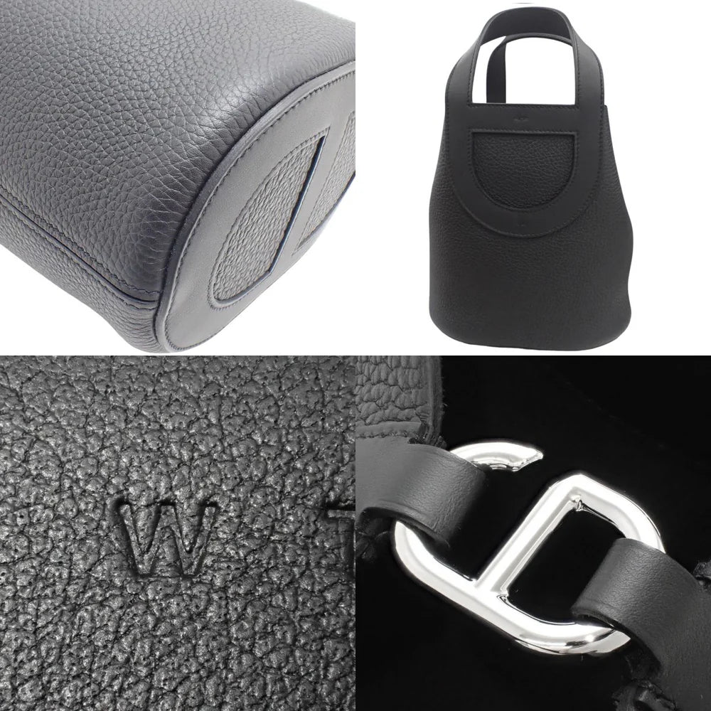 【未使用】インザループ18 トリヨンクレマンス パラジウム金具 ブラック シルバー金具 W刻印