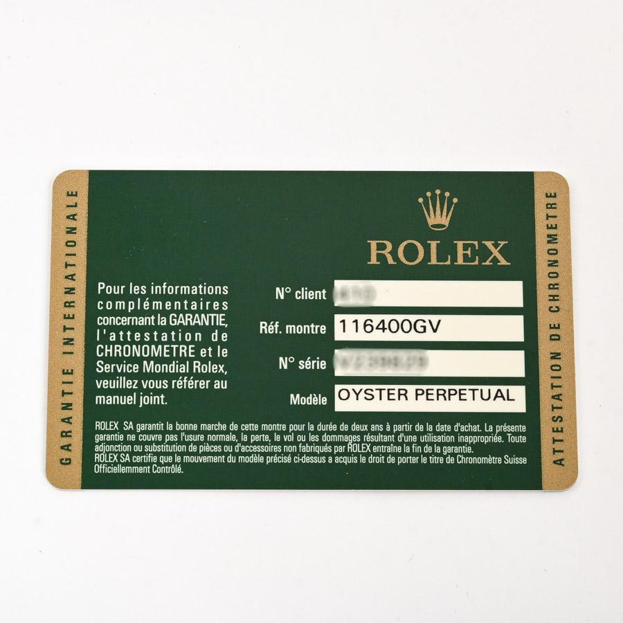 中古(目立った傷や汚れなし)ロレックス ミルガウス 腕時計 116400GV V番 ブラック メンズ 中古A品