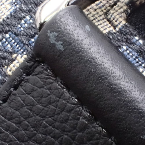 ディオール オブリーク ジャカード ランゴ 50 キャンバス ネイビー ベージュ 2WAY ショルダー 肩掛け 旅行 トラベル