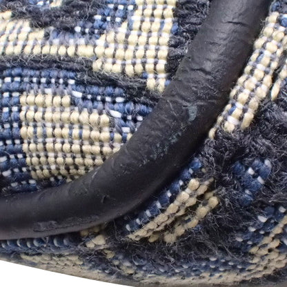 ディオール オブリーク ジャカード ランゴ 50 キャンバス ネイビー ベージュ 2WAY ショルダー 肩掛け 旅行 トラベル