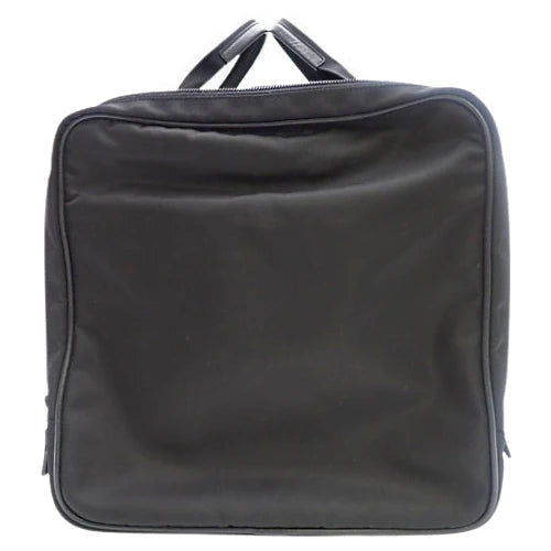 トライアングルロゴ ボストンバッグ ナイロン ブラック 2WAY ショルダー トラベルバッグ