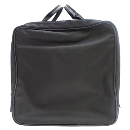 トライアングルロゴ ボストンバッグ ナイロン ブラック 2WAY ショルダー トラベルバッグ