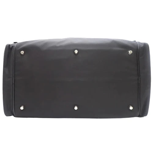 トライアングルロゴ ボストンバッグ ナイロン ブラック 2WAY ショルダー トラベルバッグ