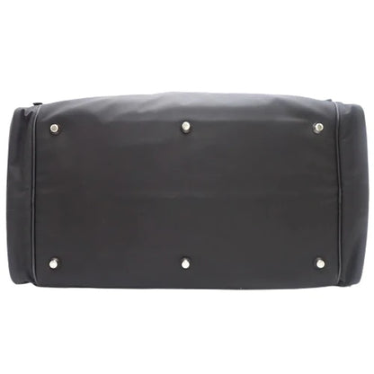 トライアングルロゴ ボストンバッグ ナイロン ブラック 2WAY ショルダー トラベルバッグ