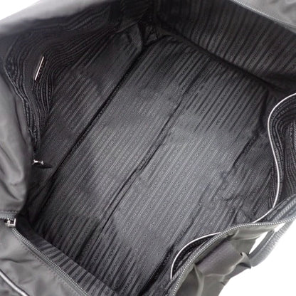 トライアングルロゴ ボストンバッグ ナイロン ブラック 2WAY ショルダー トラベルバッグ