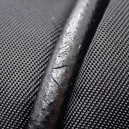 トライアングルロゴ ボストンバッグ ナイロン ブラック 2WAY ショルダー トラベルバッグ