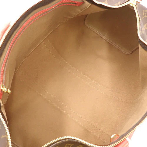 モノグラム キーポル・バンドリエール 50 モノグラムキャンバス ブラウン レッド M44740 2WAY ショルダー 肩掛け トラベル 旅行バッグ