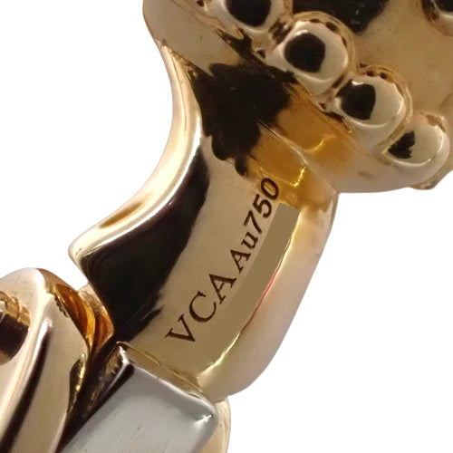 ヴィンテージ アルハンブラ イヤリング マザーオブパール イエローゴールド K18YG アクセサリー ジュエリー 花モチーフ フラワー クローバー