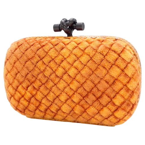 イントレチャート ノット クラッチ パイル アイヤーズ（パイソン) オレンジ 113085 セカンドバッグ 手持ちかばん 小物入れ パーティーバッグ