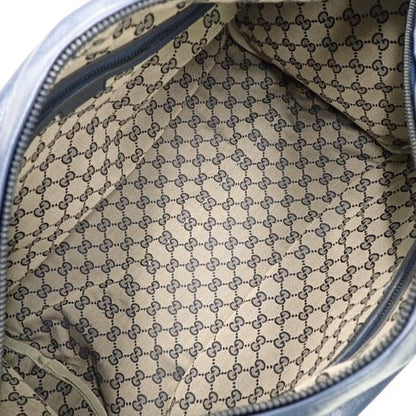 ダブルG ダッフルバッグ レザー ネイビー レッド 725699 2WAY ショルダー 肩掛け 斜め掛け 旅行かばん