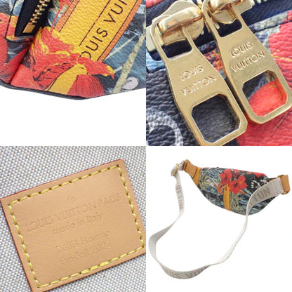 サーフィン・モノグラム ラッシュ・バムバッグ サーフィンモノグラムキャンバス ブラック レッド マルチカラー M24992 ボディバッグ ウエストポーチ ショルダー