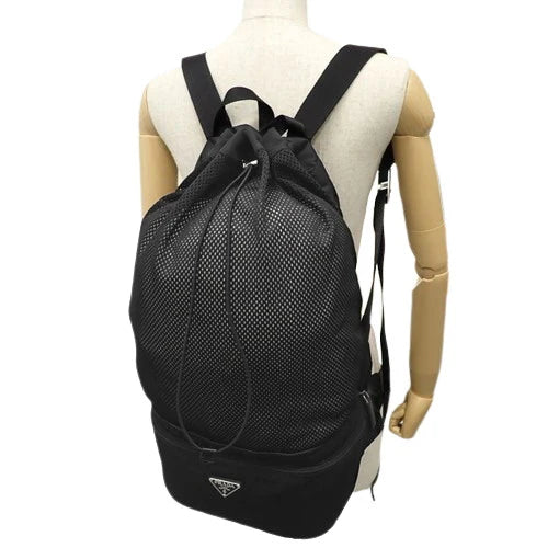 Re-Nylon リュックサック 2WAY ウエストバッグ ボディバッグ メッシュ ナイロン NERO 2VL038