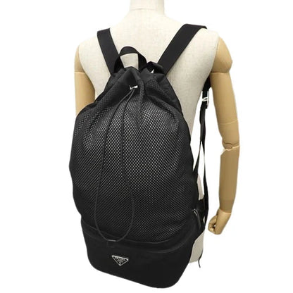 Re-Nylon リュックサック 2WAY ウエストバッグ ボディバッグ メッシュ ナイロン NERO 2VL038