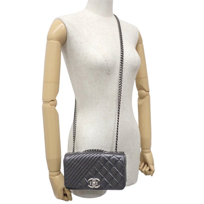 ココボーイ ココマーク チェーンショルダーバッグ レザー ブラック