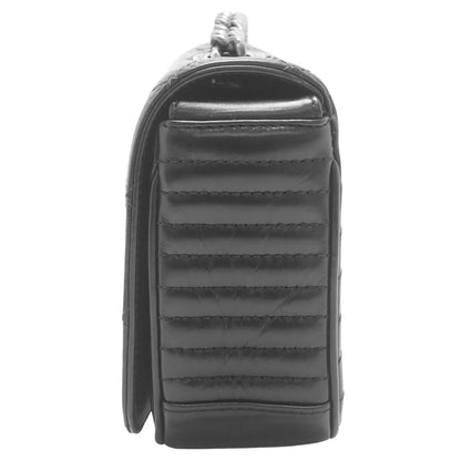 ココボーイ ココマーク チェーンショルダーバッグ レザー ブラック