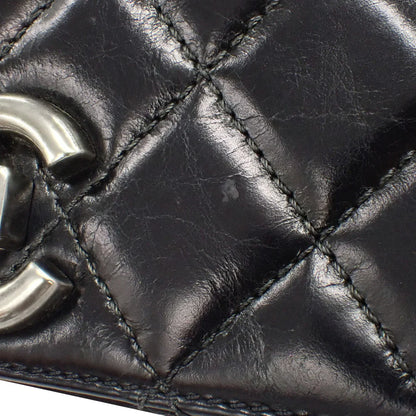 ココボーイ ココマーク チェーンショルダーバッグ レザー ブラック