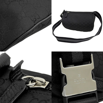 GGボディバッグ GGナイロン ブラック 449182 ウエストポーチ