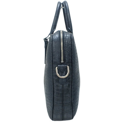 PDV PM ポルト ドキュマン クロコダイル ネイビー N97576