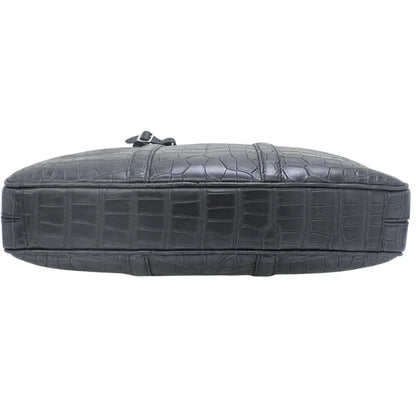 PDV PM ポルト ドキュマン クロコダイル ネイビー N97576