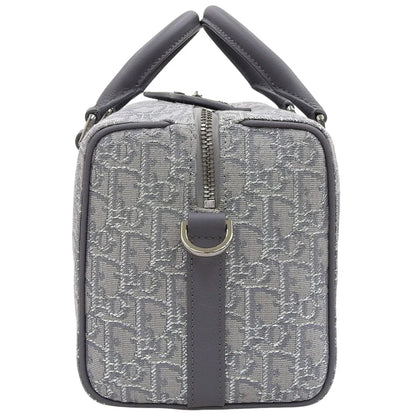 ディオール オブリーク ジャカード ランゴ26 レザー キャンバス グレー