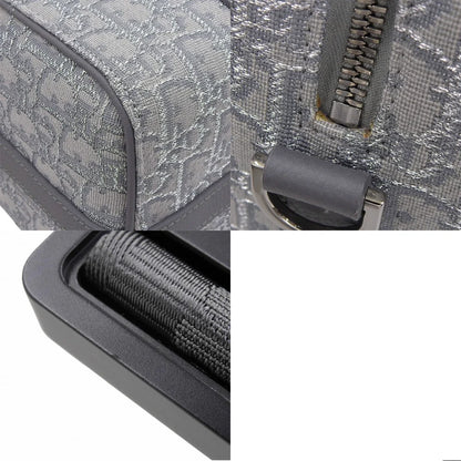 ディオール オブリーク ジャカード ランゴ26 レザー キャンバス グレー