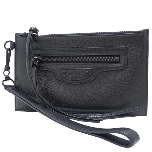 ネオクラシック クラッチバッグ レザー ブラック 655248