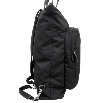 Re-Nylon 2way ショッピングバッグ ナイロン サフィアーノレザー ネロ 2VG053