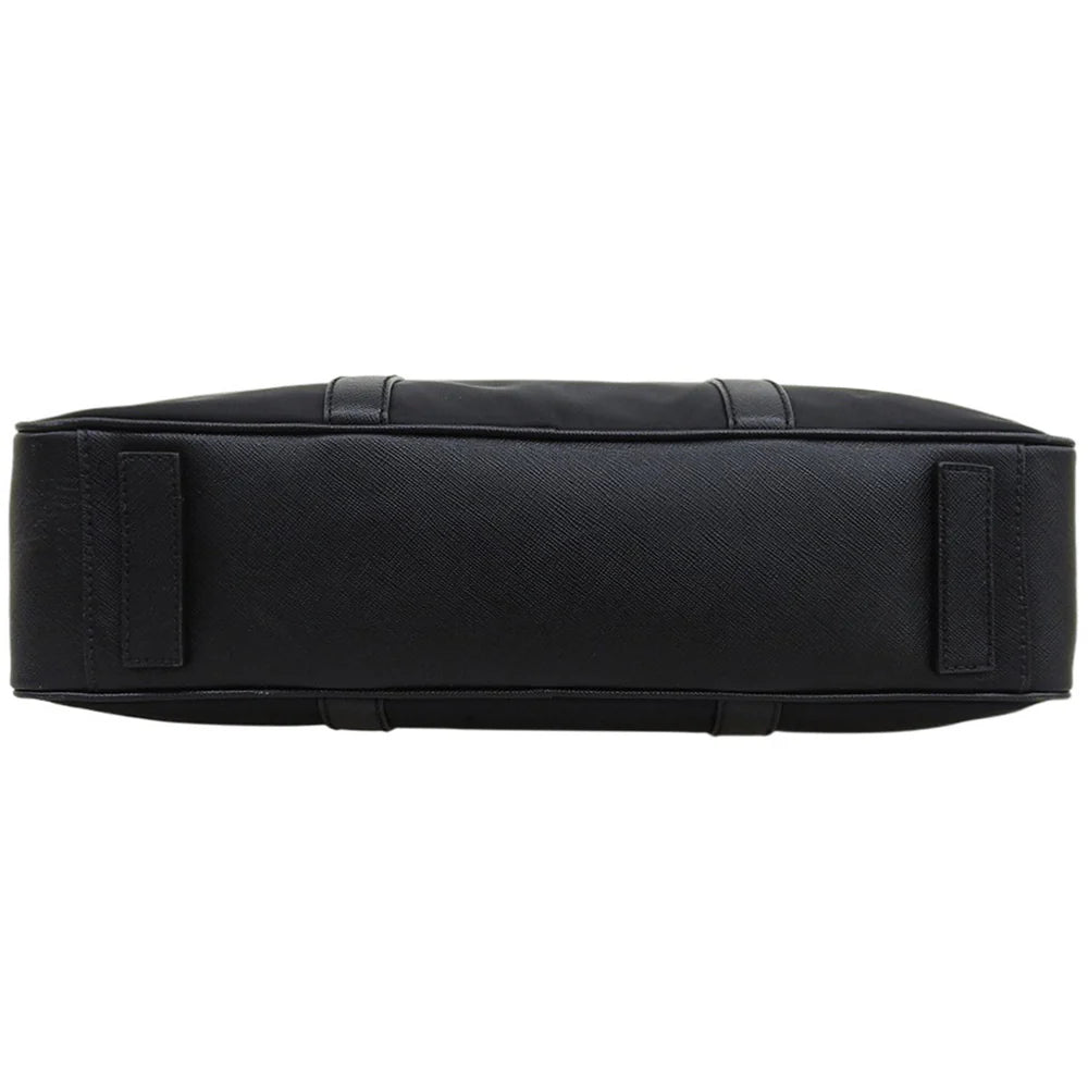 2WAYビジネスバッグ ナイロン サフィアーノレザー ブラック