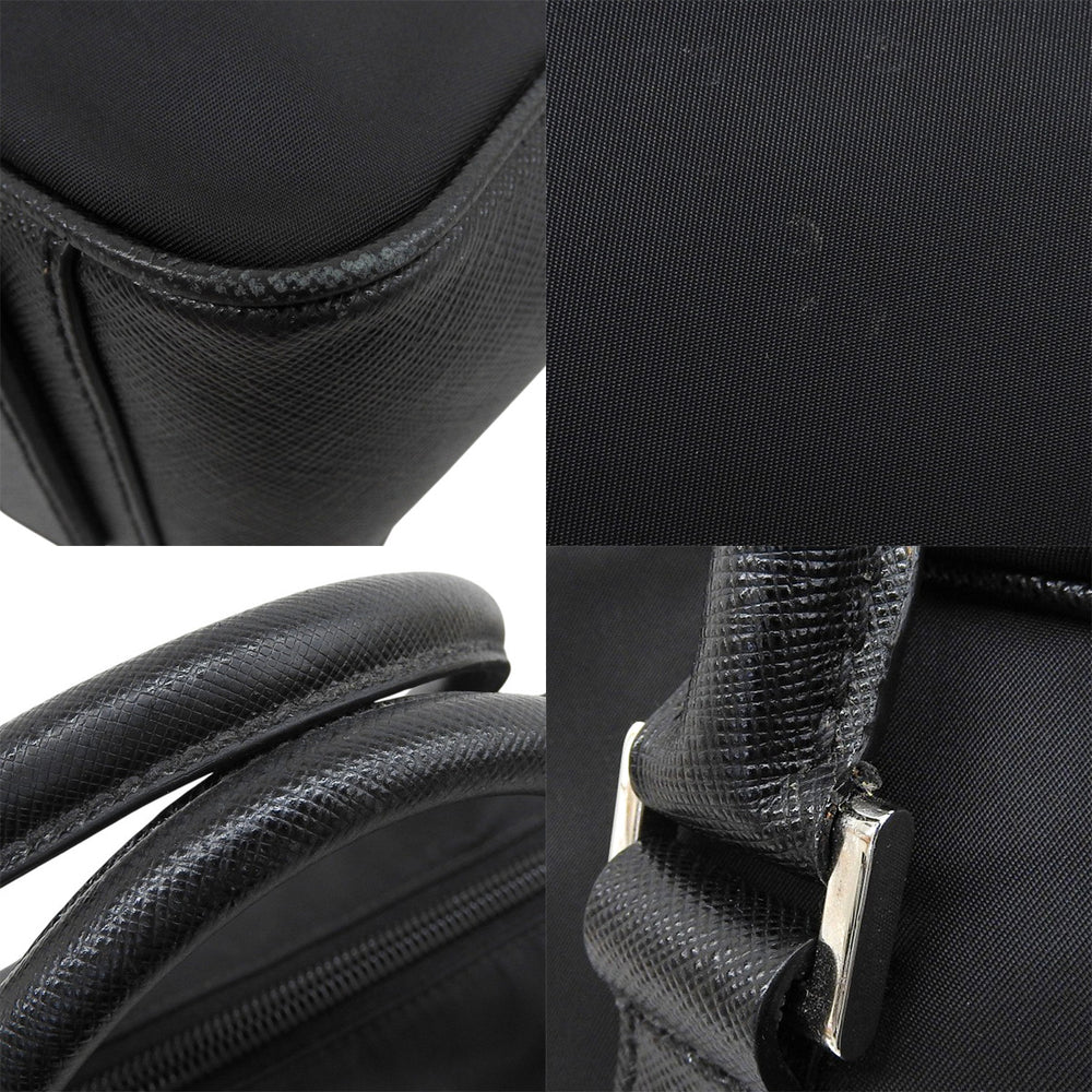 2WAYビジネスバッグ ナイロン サフィアーノレザー ブラック