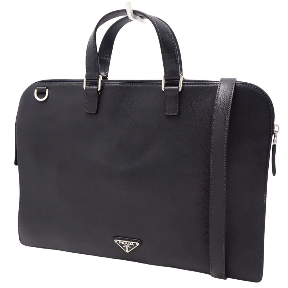 ビジネスバッグ サフィアーノレザー ブラック
