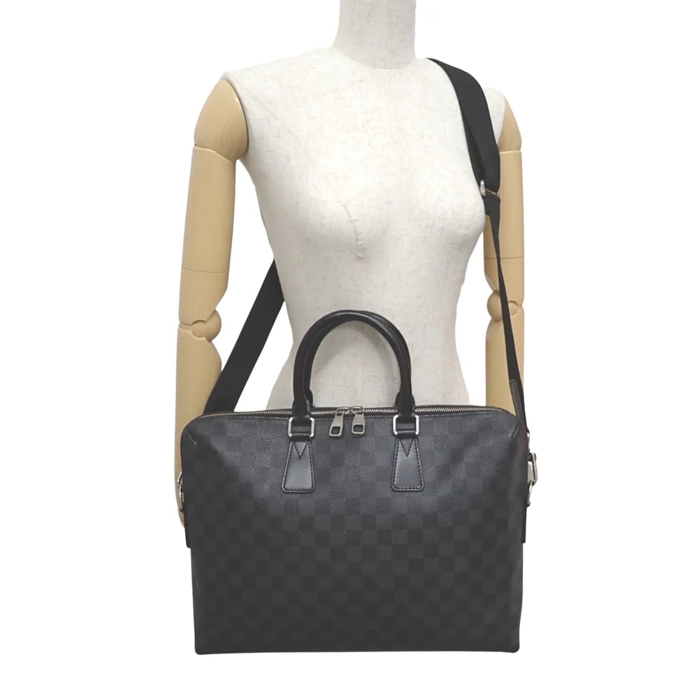 ダミエ・グラフィット ポルトドキュマン・ジュール ブラック グレー N48224