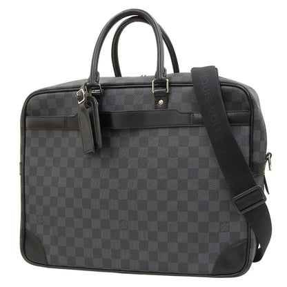 ダミエ･グラフィット ポルトドキュマン ヴォワヤージュGM ダミエグラフィットキャンバス グレー ブラック N41123