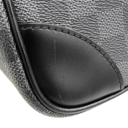 ダミエ･グラフィット ポルトドキュマン ヴォワヤージュGM ダミエグラフィットキャンバス グレー ブラック N41123