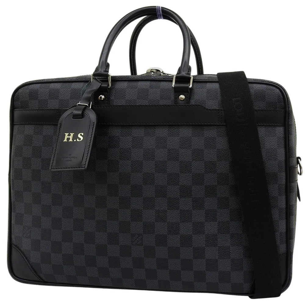 ダミエ・グラフィット ポルトドキュマン ヴォワヤージュGM ブラック グレー N41123