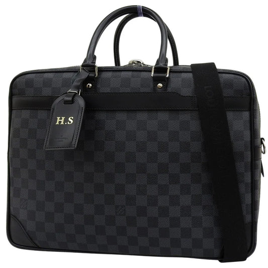 ダミエ・グラフィット ポルトドキュマン ヴォワヤージュGM ブラック グレー N41123