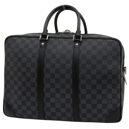 ダミエ・グラフィット ポルトドキュマン ヴォワヤージュGM ブラック グレー N41123