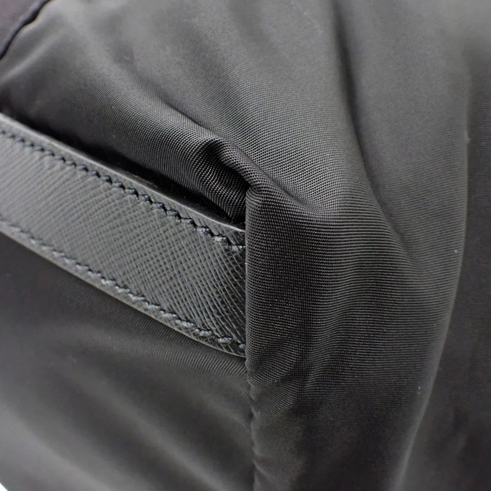 ダッフルバッグ ナイロン サフィアーノレザー ブラック 2VC796_2DMH_F0002_V_OOO