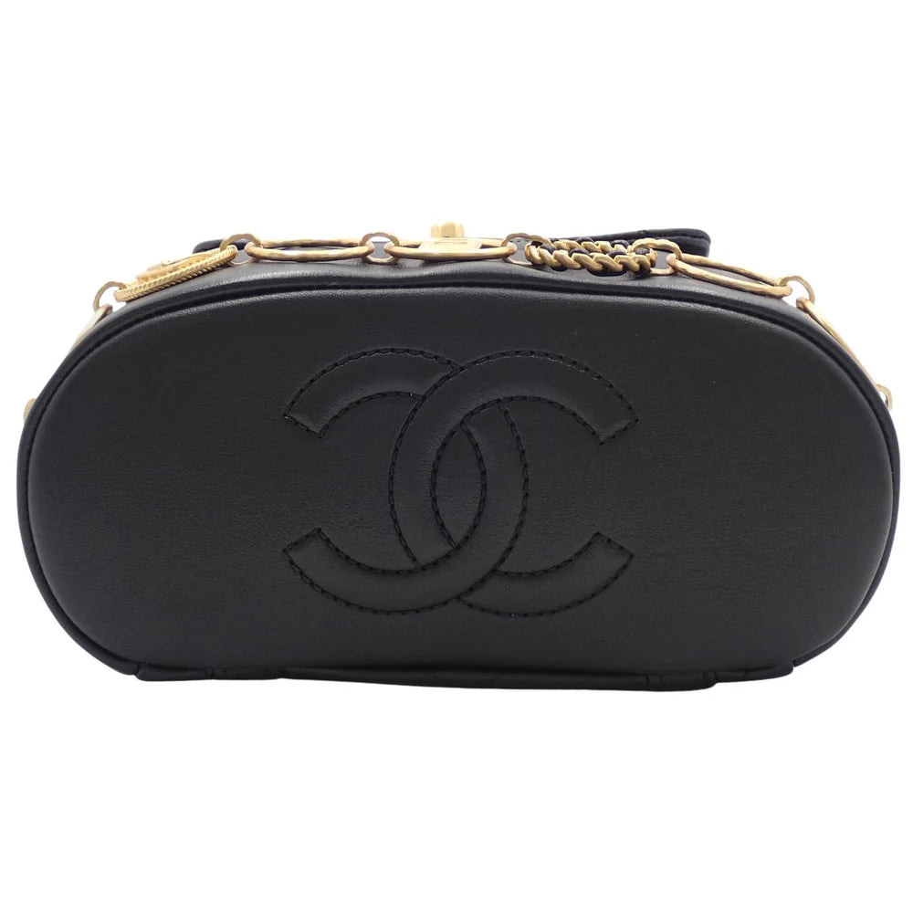 マトラッセ ココマーク スモールリュック ラムスキン ブラック AS4275