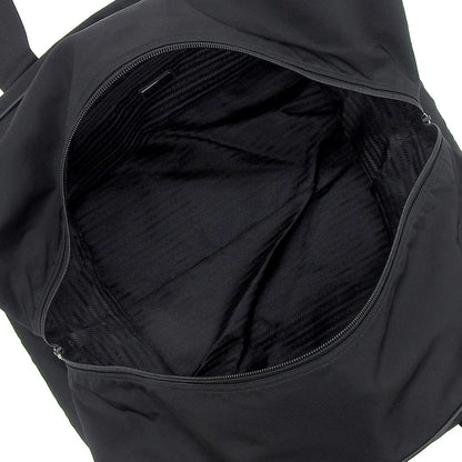 ロゴプレート ボストンバッグ ナイロン サフィアーノレザー NERO ネロ 2VC033