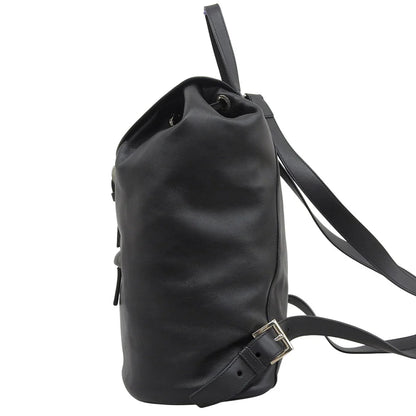 三角ロゴ リュックサック ソフトカーフレザー NERO ネロ BZ032L