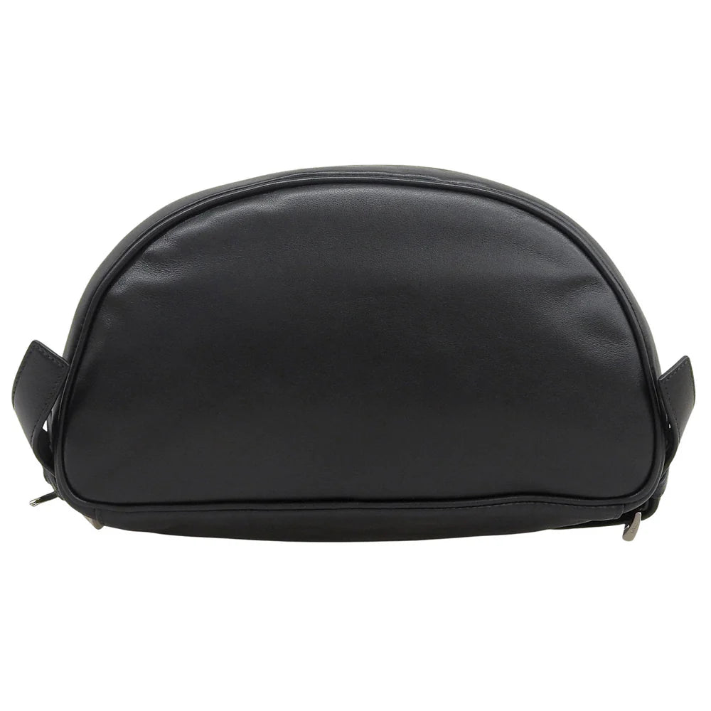 三角ロゴ リュックサック ソフトカーフレザー NERO ネロ BZ032L