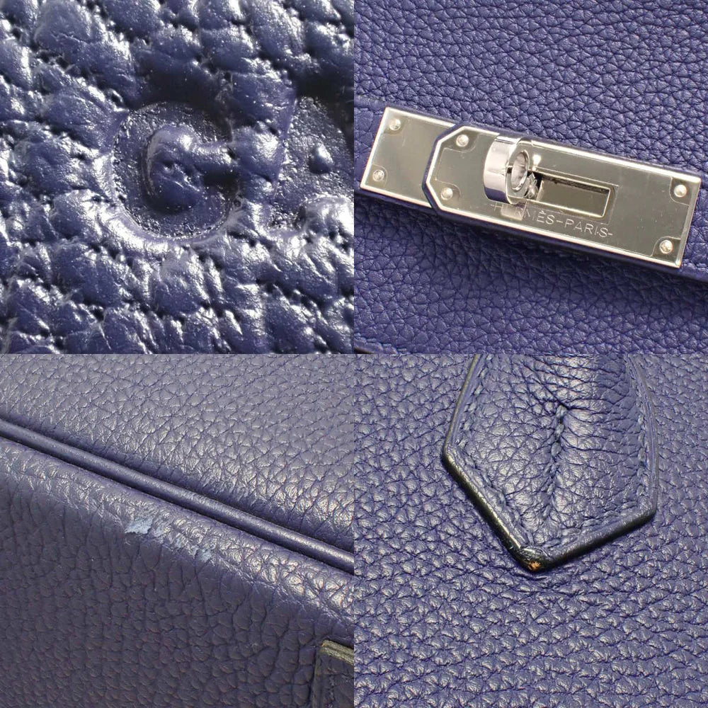 バーキン40 トゴ パラジウム金具 ブルーアンクル C刻印