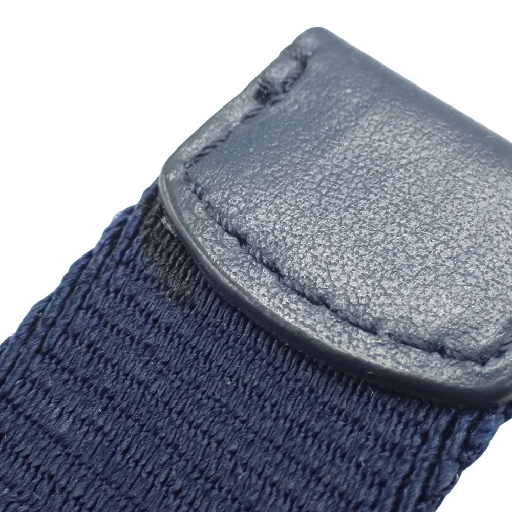 ワールドツアー オブリーク サドルベルトバッグ レザー ブルー ネイビー