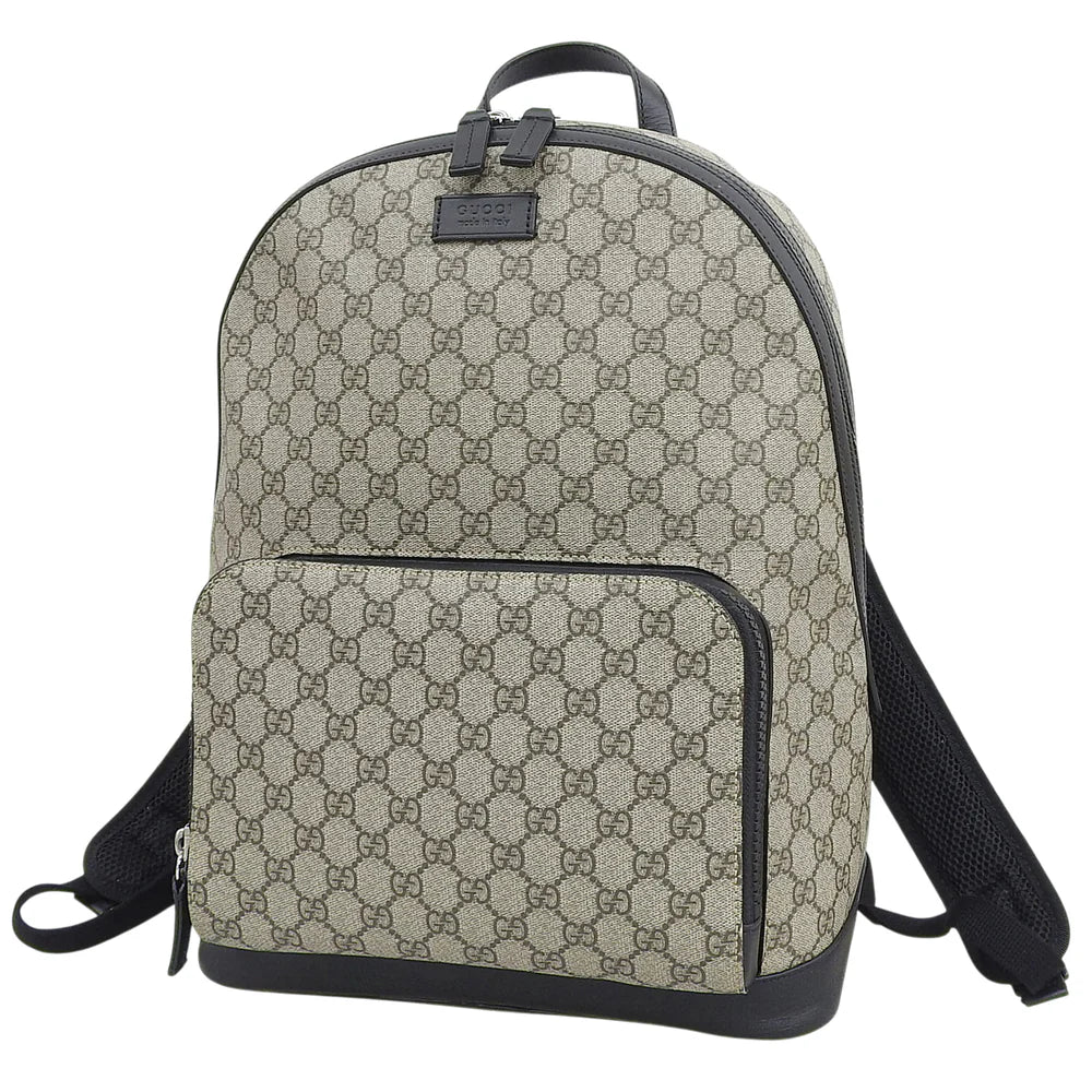 GGスプリーム リュックサック GGスプリームキャンバス レザー ベージュ ブラック 406370