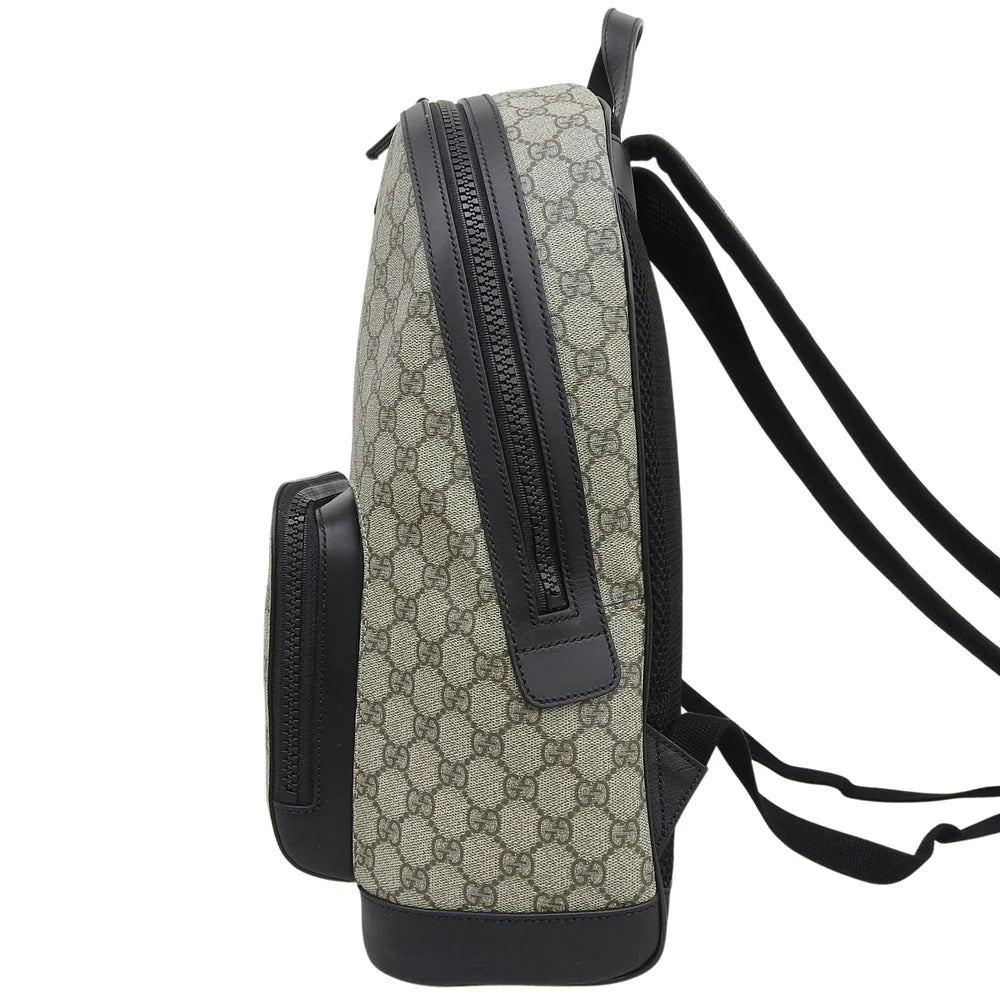 GGスプリーム リュックサック GGスプリームキャンバス レザー ベージュ ブラック 406370