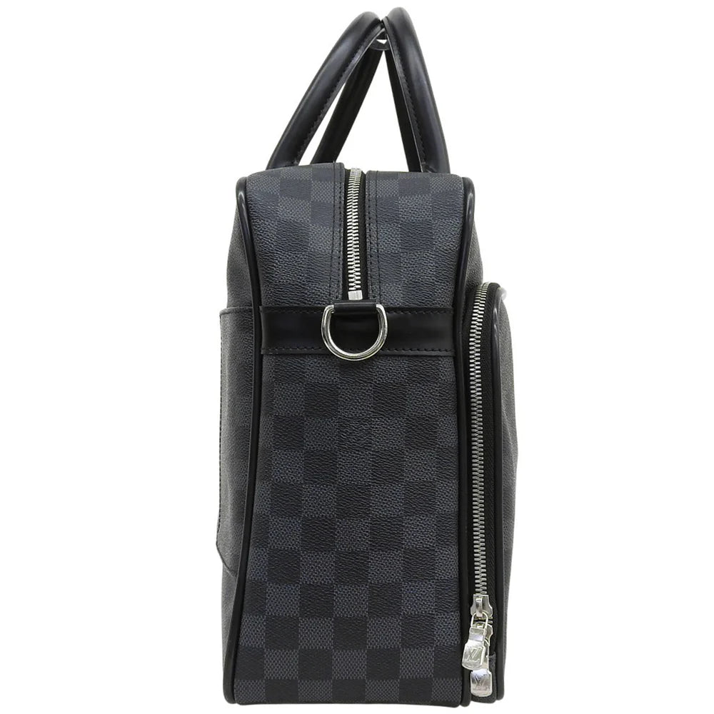 イカール ダミエグラフィットキャンバス ブラック グレー N23253