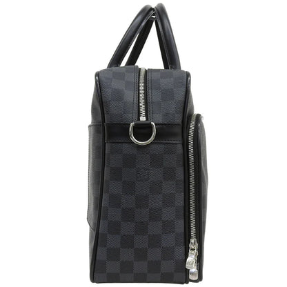 イカール ダミエグラフィットキャンバス ブラック グレー N23253