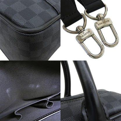 イカール ダミエグラフィットキャンバス ブラック グレー N23253