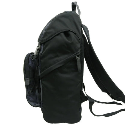 カモフラージュ リュックサック ナイロン レザー ブラック 2VZ135