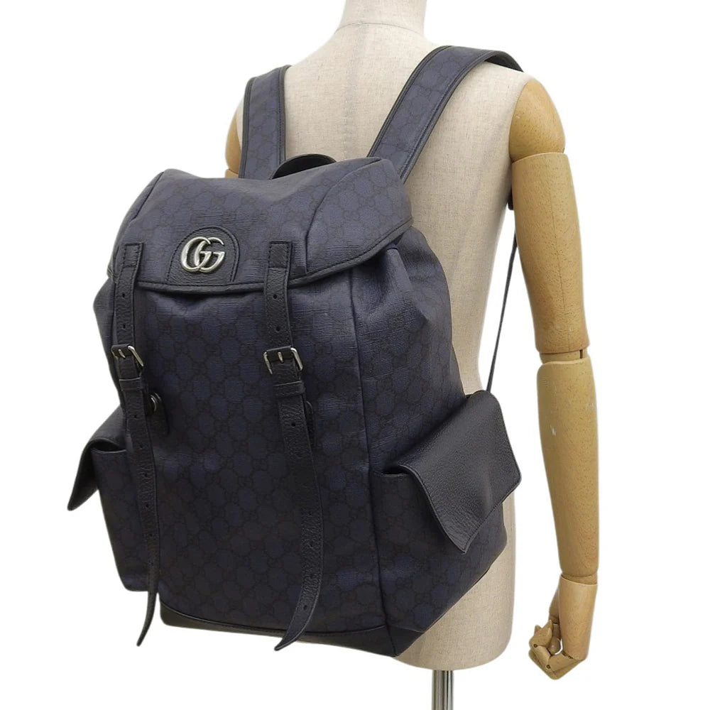 オフィディア GGミディアム バックパック GGスプリームキャンバス ネイビー 598140 FABHU 8442